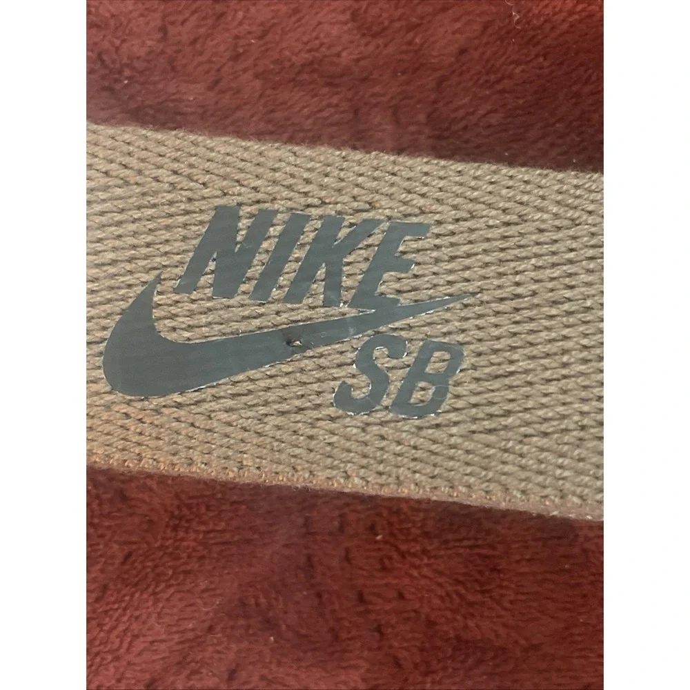 Nike NEW Mens Swoosh Adjustable Brown Web Waist Belt Up To 42